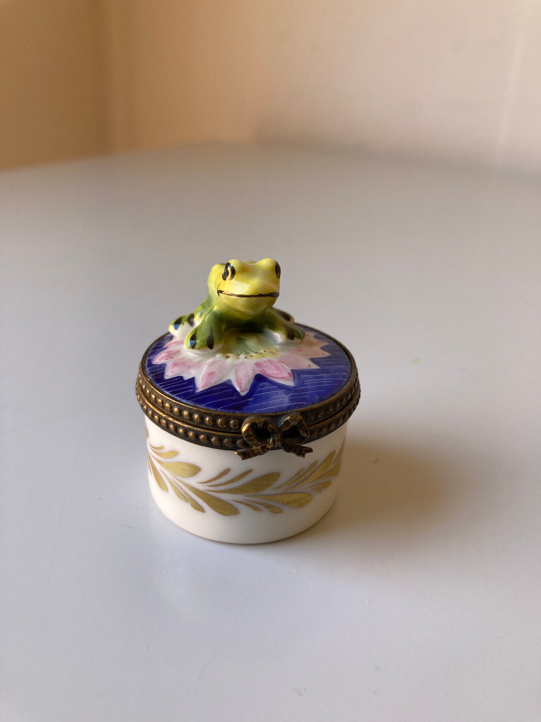 Limoges Trinket Box Lilies - Etsy
