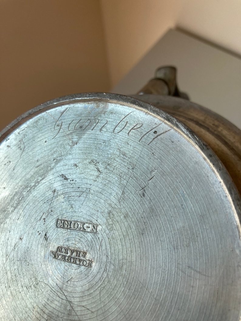 Antique American Pewter Teapot by Boardman & Hart, Nyork 182747 Etsy