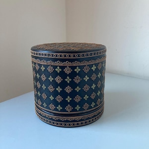 Exquisite Burmese Lacquered Betel Nut Box