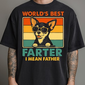 Funny Dad PNG Worlds Best Farter I Mean Father Retro Dog Design Digital Download Sublimation Clipart Gift for Dad Father’s Day Printable Art
