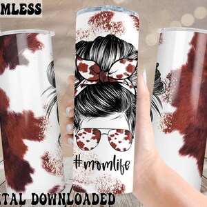 Momlife Becher wrap,Cow Hide Tumbler,Cow Fur Papper Design,Cow Tumbler Wrap,Cowprint Tumbler Wrap,Cow Sublimate Designs,Template seamless