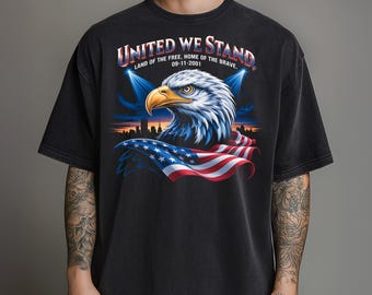 Patriotic Eagle PNG American Flag Clipart United We Stand Usa Freedom Bald Eagle Digital Download Memorial Day Independence Sublimation