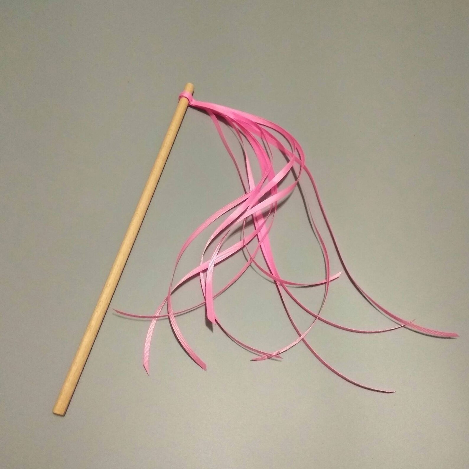 Pink ribbon cat teaser wand Cat toys Etsy