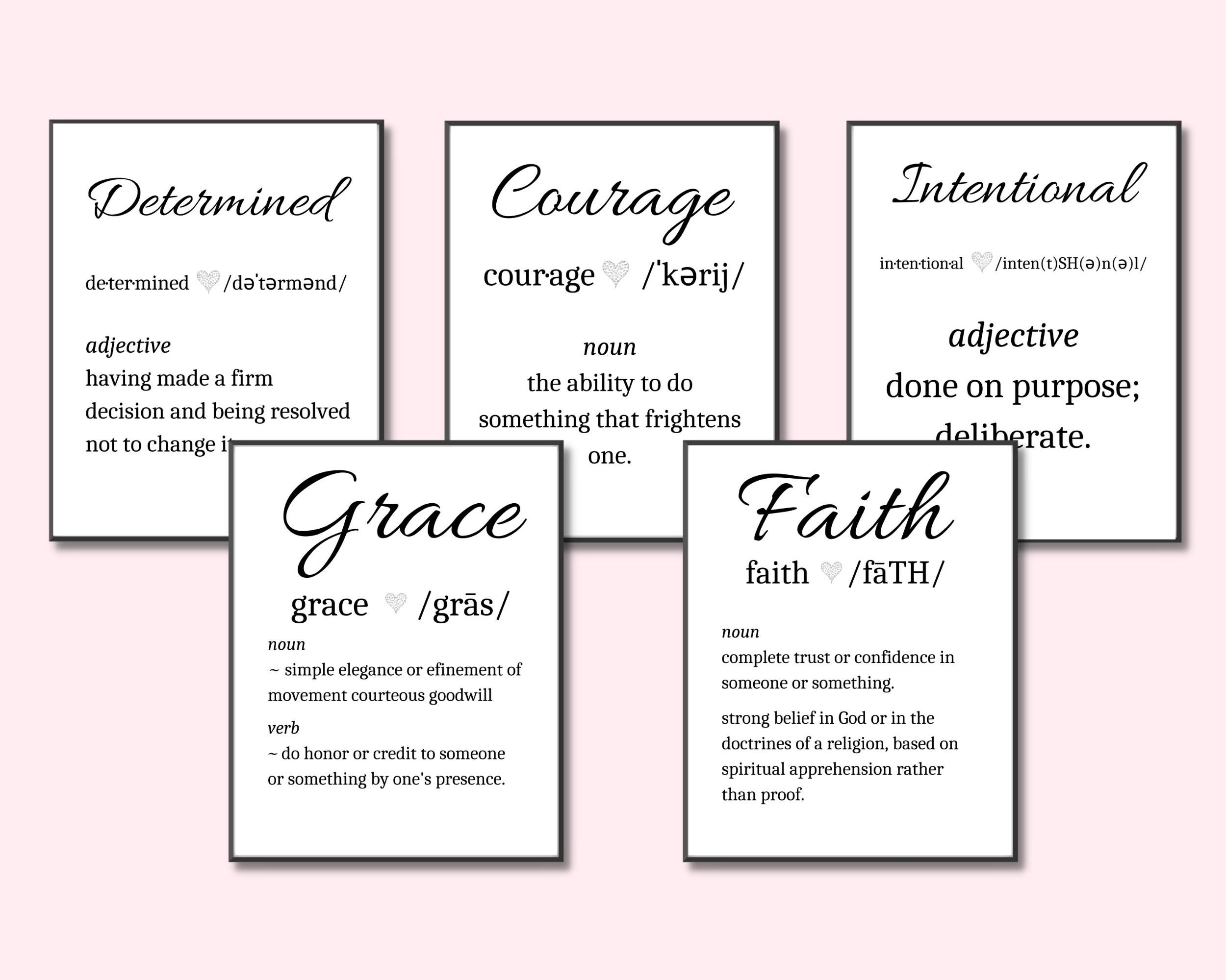 Dictionary Wall Art Set of 10 Printable Wall Art Etsy