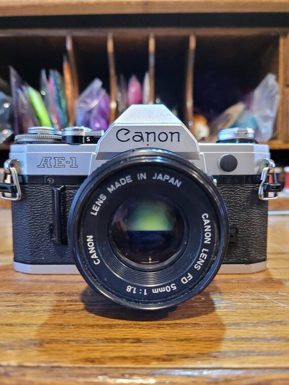 Canon AE1 with Canon lens FD 50 mm 11.8 Etsy