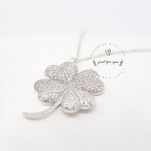 Four Leaf Clover Silver Necklace