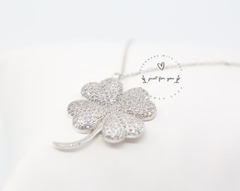 Four Leaf Clover Silver Necklace