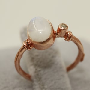 Genuine Moonstone Silver Ring