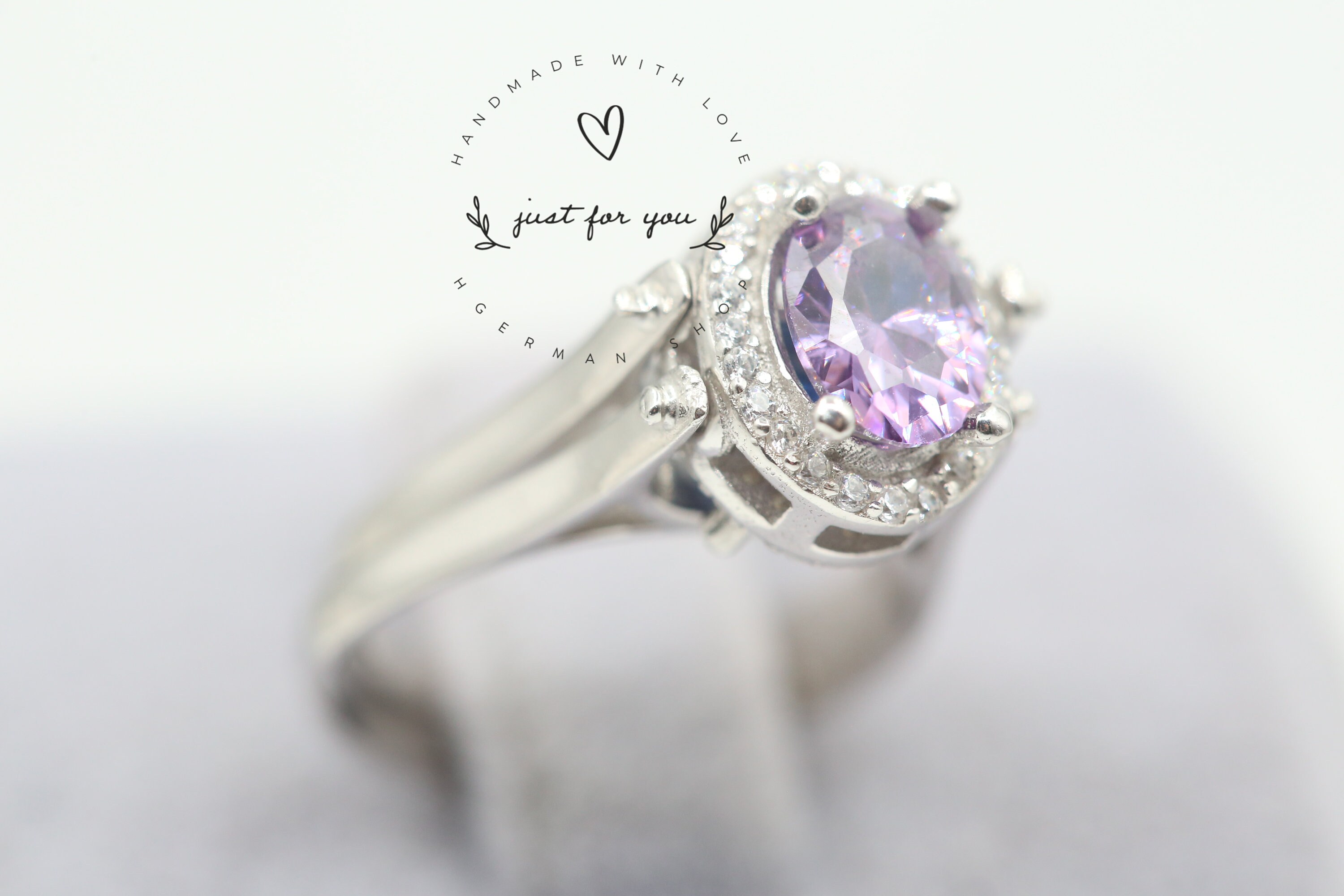 Handmade Reversible Sterling Silver Ring, Sapphire and Amethyst - Etsy