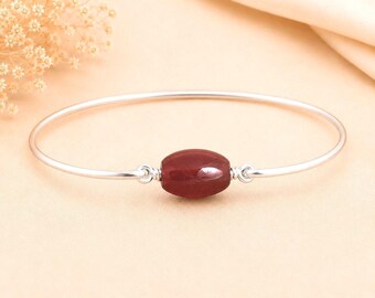 Pulsera de cornalina, pulsera de piedras preciosas, regalo para mamá, hermana, amiga, esposa.