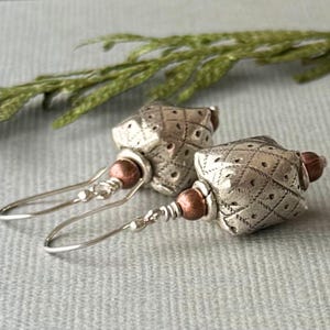 Bali Sterling Silver Bead Earrings: Chunky 925 Silver Jewelry