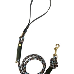 Camo Hundeleine - Paracord & Biothane / Veganes Leder