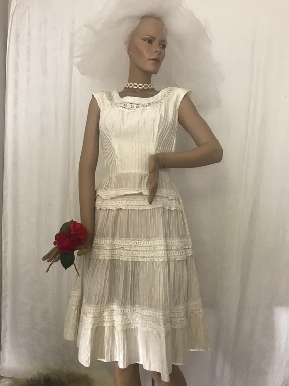 Vintage 1950’s Short Wedding Party Dress
