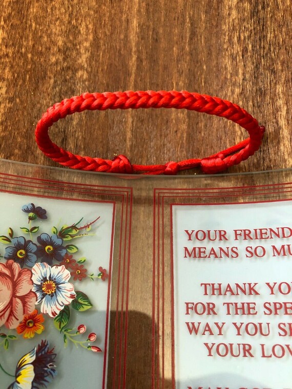 6 Bracciali Portafortuna Con Cordino Rosso – Regolabili – Protezione Kabbala – Amuleto Felicità