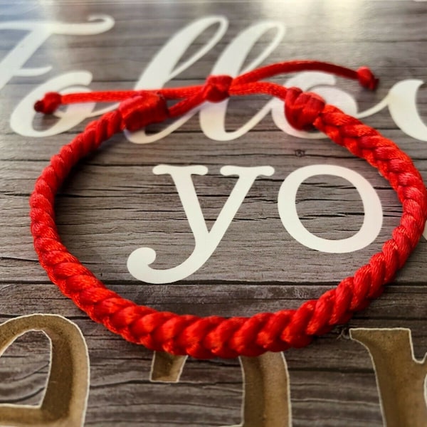 Lucky red string bracelet Kabbalah Protection Rope man or women