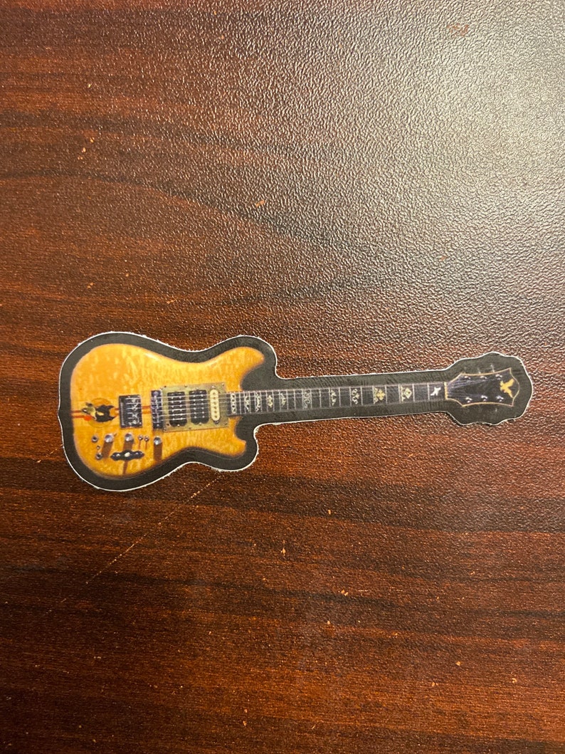 Jerry Garcia Wolf Guitar Vinyl Sticker Jerry Garcia Sticker Etsy