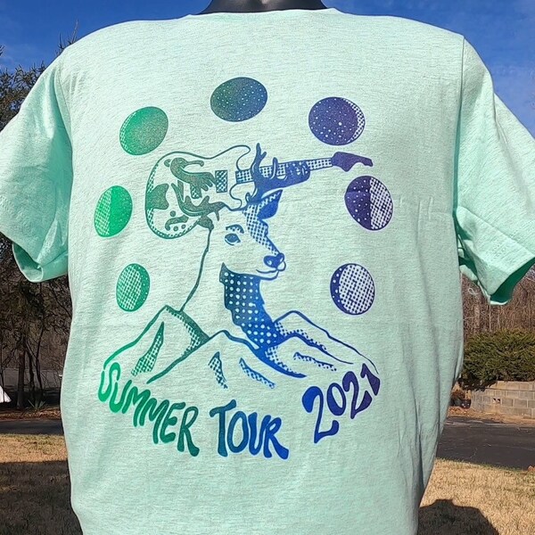 Phish Harry Hood Trey Anastasio Concert T-Shirt - Gray Graphic Tee (Unisex)