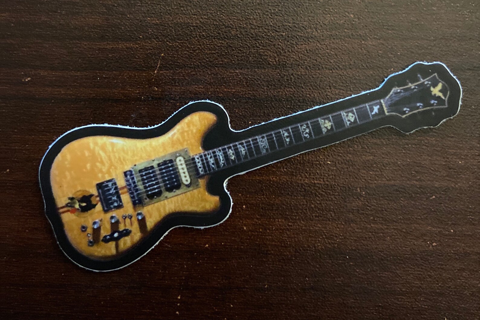 Jerry Garcia Wolf guitar vinyl sticker Etsy