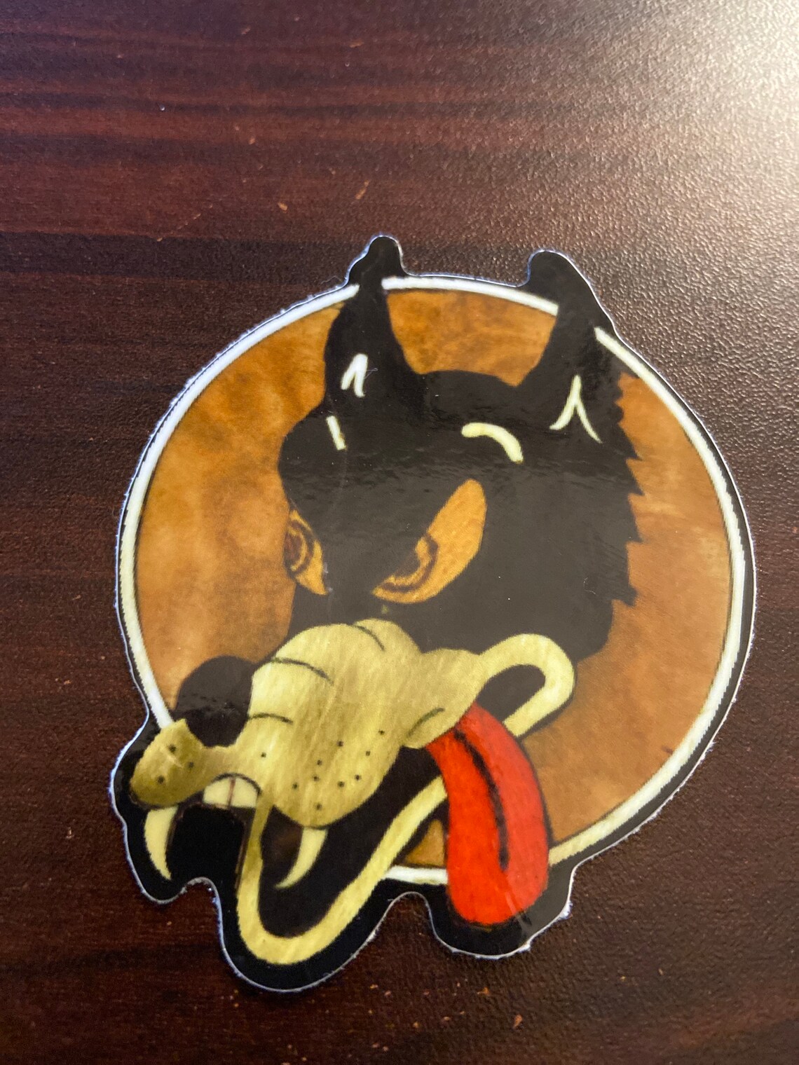 Jerry Garcia Wolf guitar inlay vinyl sticker Etsy