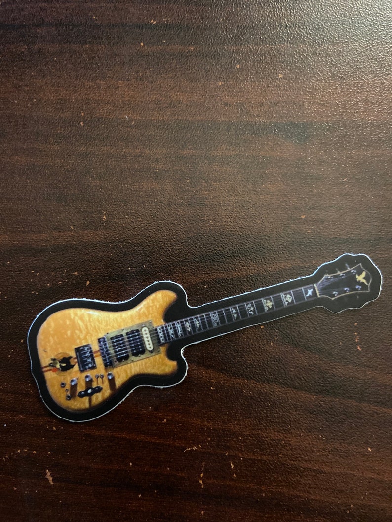 Jerry Garcia Wolf Guitar Vinyl Sticker Jerry Garcia Sticker Etsy