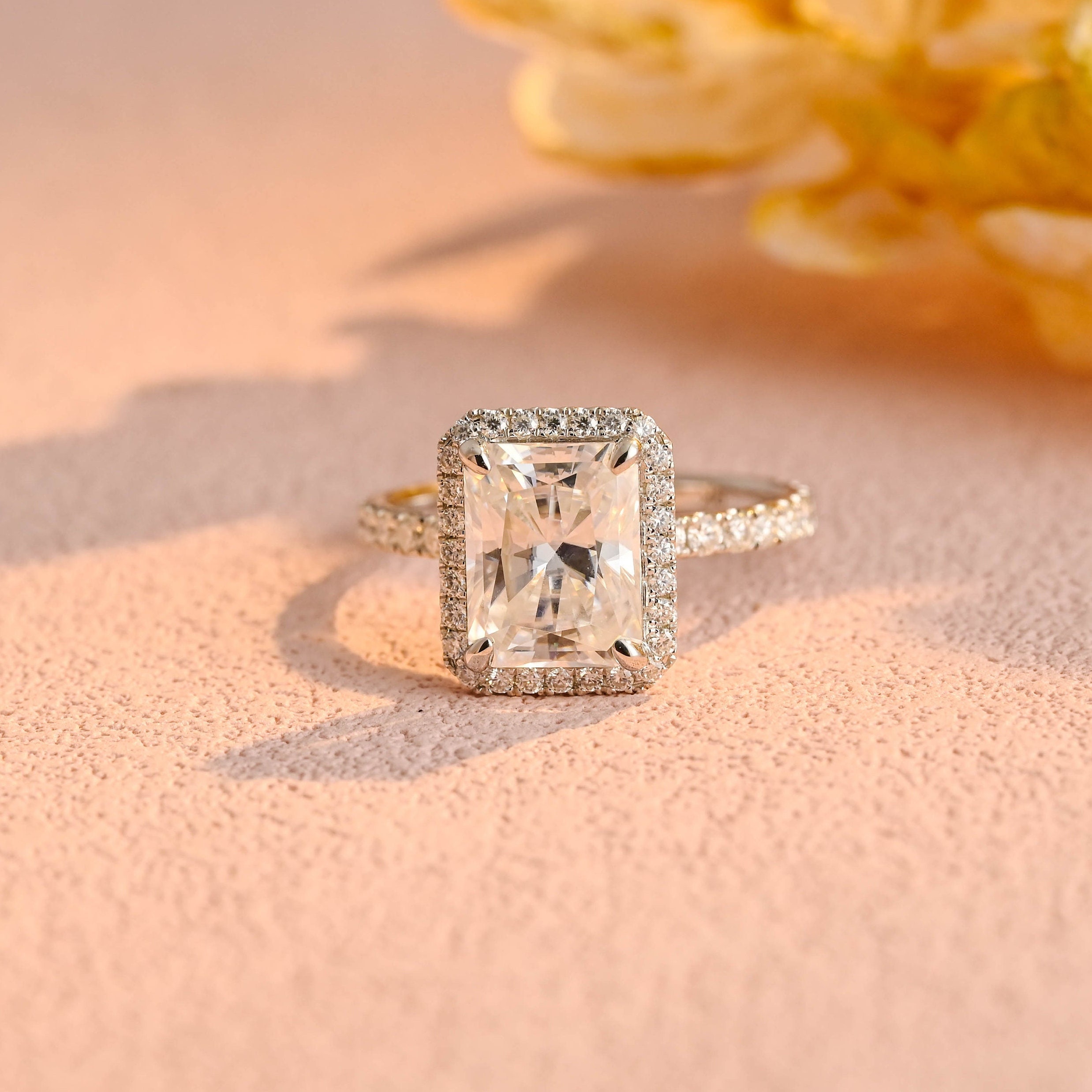 Rectangle Moissanite Etsy Australia