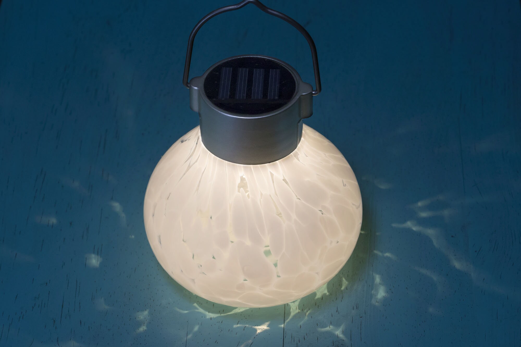5 Handblown Glass Solar Tea Lantern White Etsy Australia