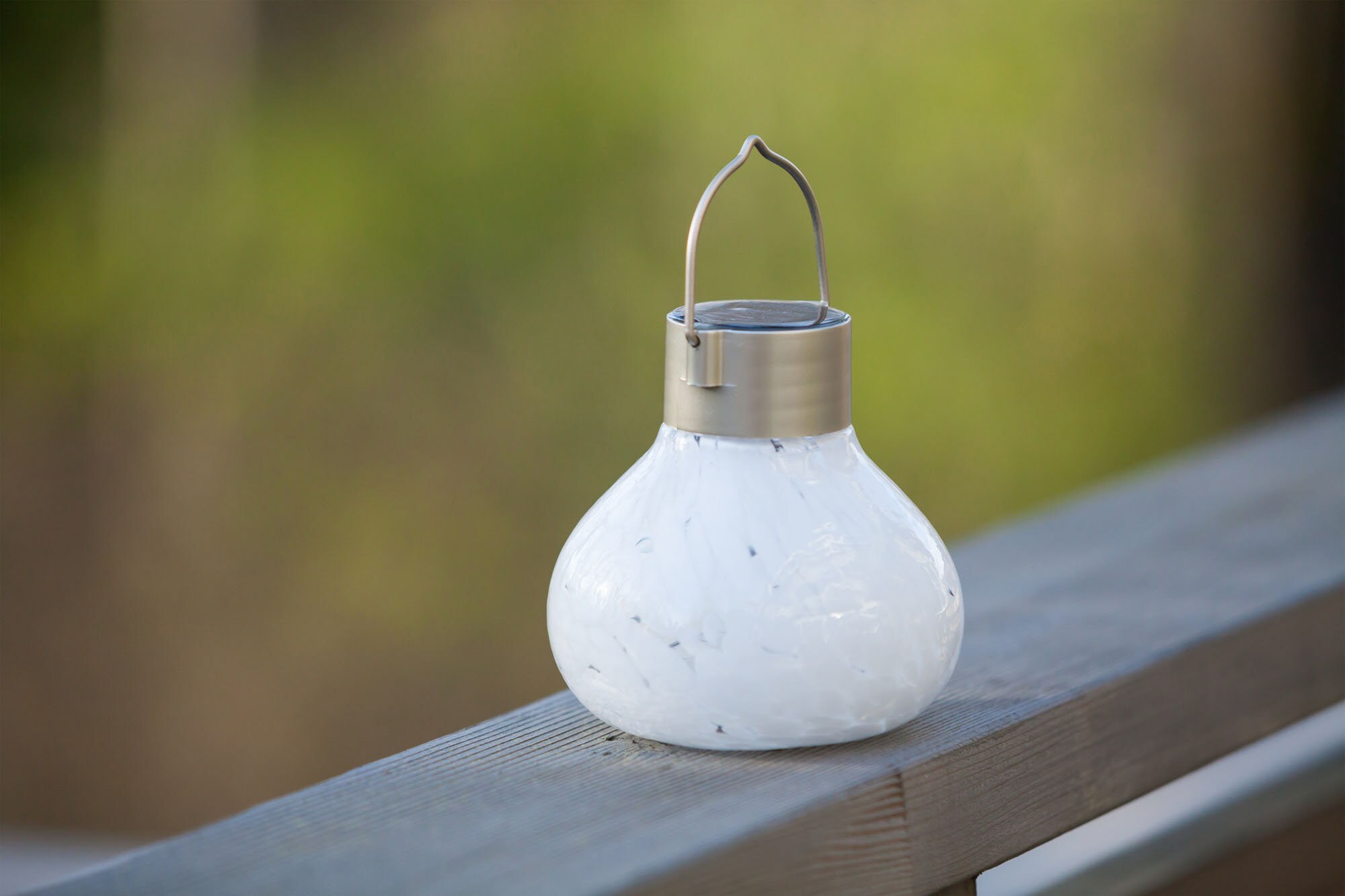 5 Handblown Glass Solar Tea Lantern White Etsy Australia