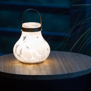 Moondrop Lantern – Rechargeable LED Glass Votive