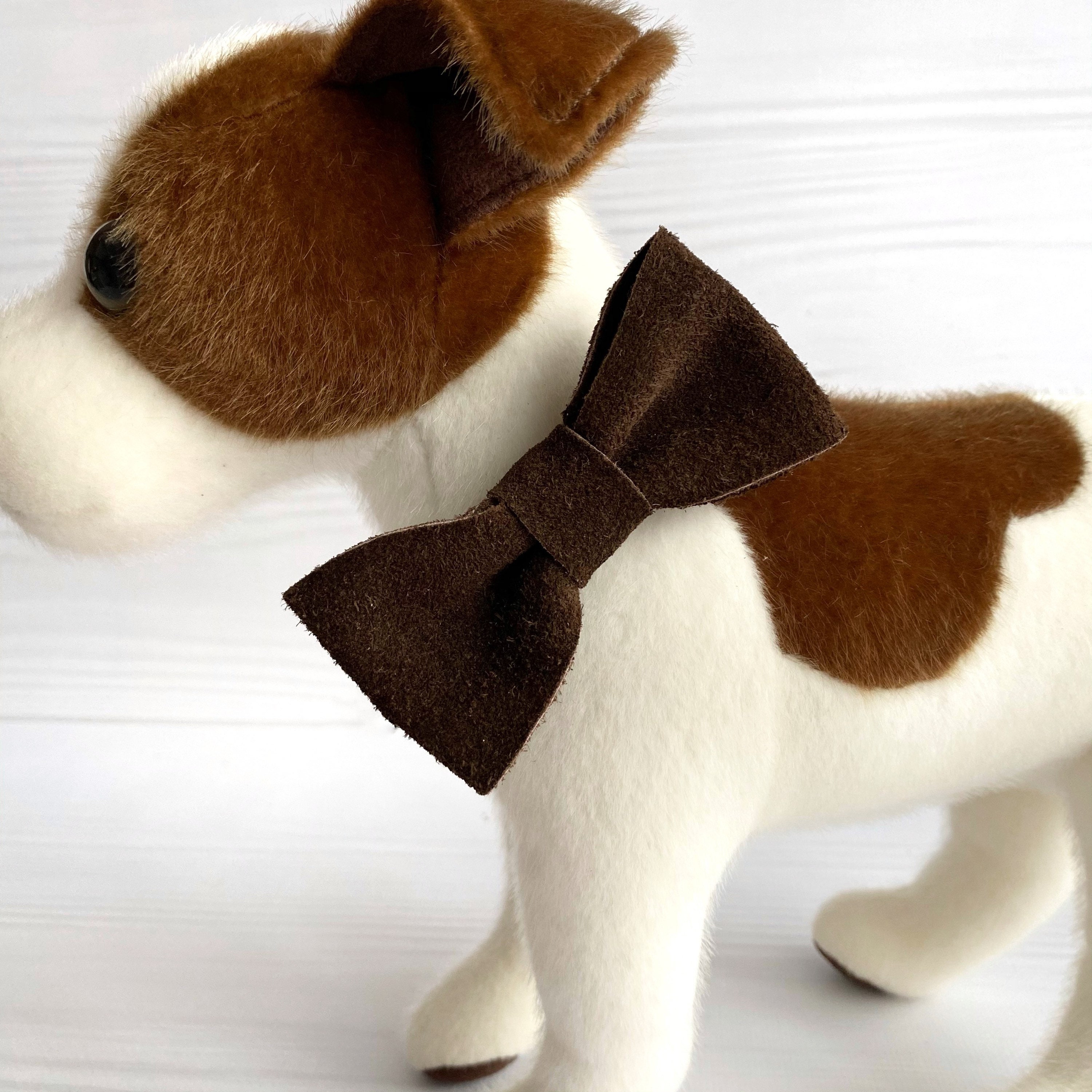 Extra large dog bow tie Brown dog bowtie Etsy