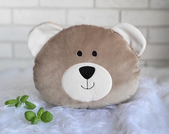 Kuschelkissen, personalisiert, Bär, Teddy, Tedi, Deko Kissen, Decor Pillow, Kinderzimmer, Kissen mit Namen,