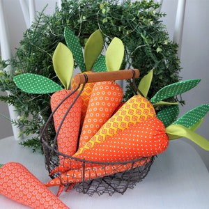 Decoration carrot Easter table decoration sewn carrots spring fabric carrot