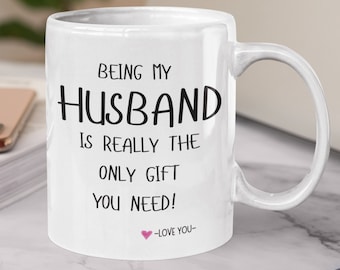 Details about / Funny Husband Mug /"I Love My Handsome Hubby/" Tea Coffee Cup Christmas Gift