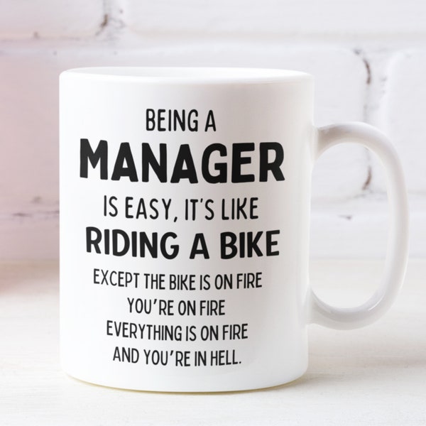 Funny manager mug, Gift for manager, New manager mug, Promotion gift, Promotion mug, Gift for boss,Funny office mug,Being a manager is easy