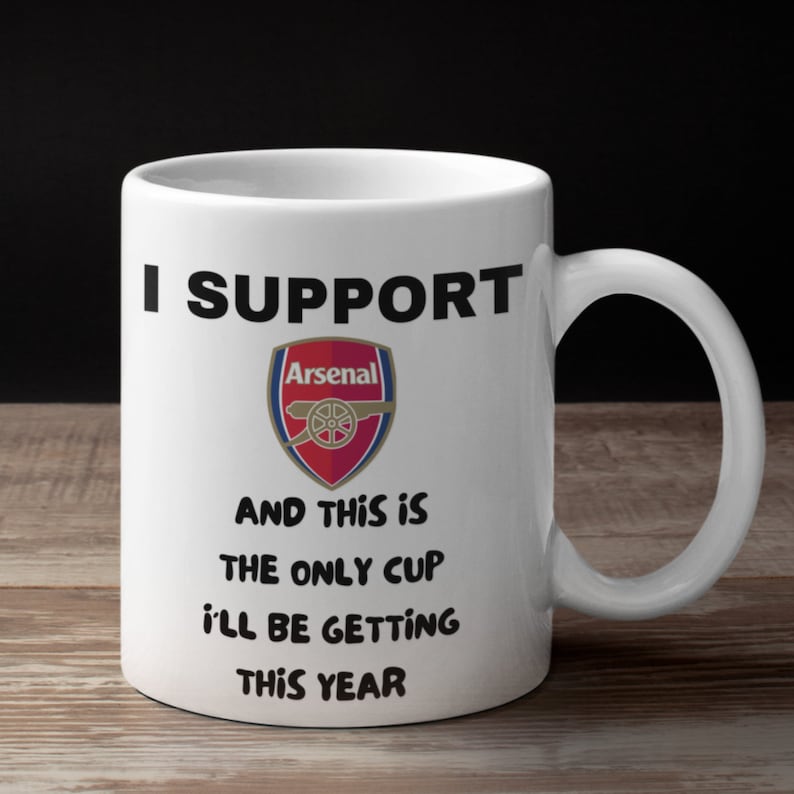 Funny football mug Arsenal mug Funny football gift Arsenal Etsy