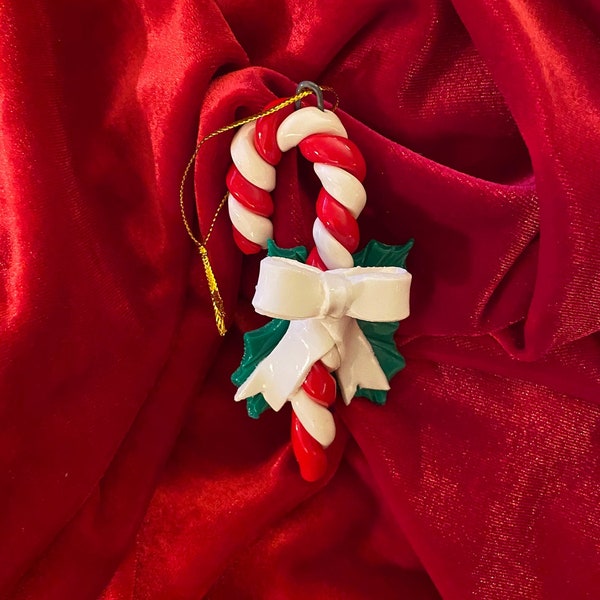 Candycane Handmade Bread Dough Ornament