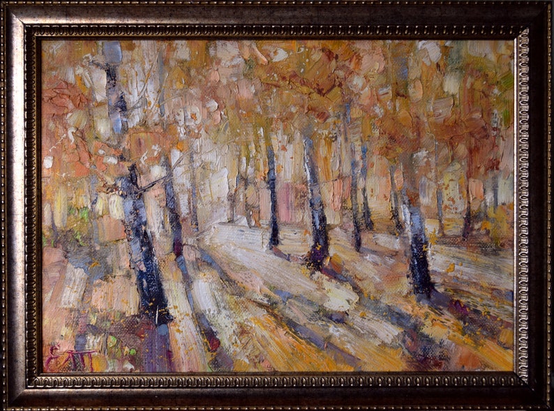 Enchanted Forest Oil Painting Teacher Gifts Aspen Tree Canvas Etsy