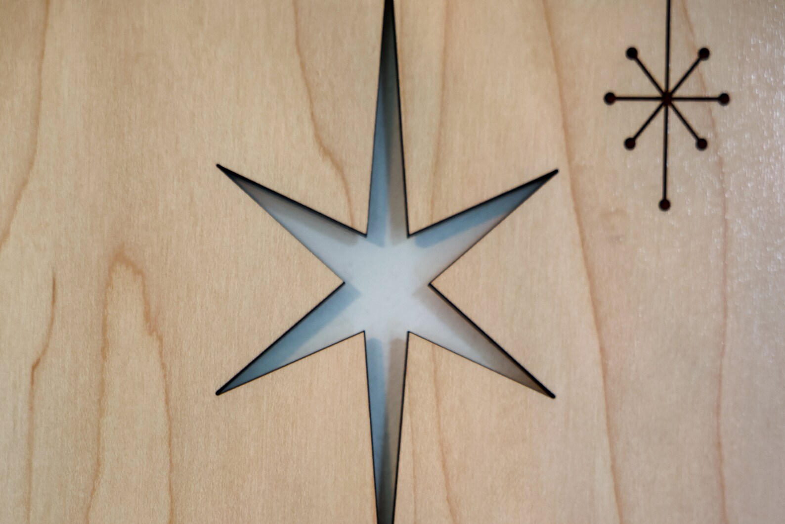 Atomic Star Wall Art Custommade Midcentury Modern Style Etsy