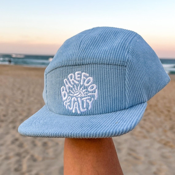 BF&S Panel Corduroy Hat Blue/brown/cream Kids UK