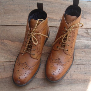 BOOTS, Men Leather Boots, Limited Stock, Extra Comfort, Great Color Tan Cow leather Boots, Perfect Gift,  Outdoor boots, Travel Boot, Biker