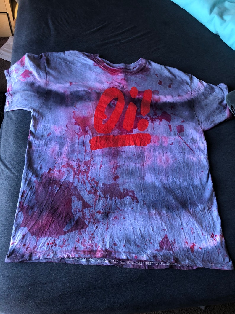Custom dyed oi punk rock t shirt