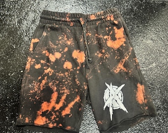 Anarchy gebleichte Schimpf-Shorts XS US-Größe