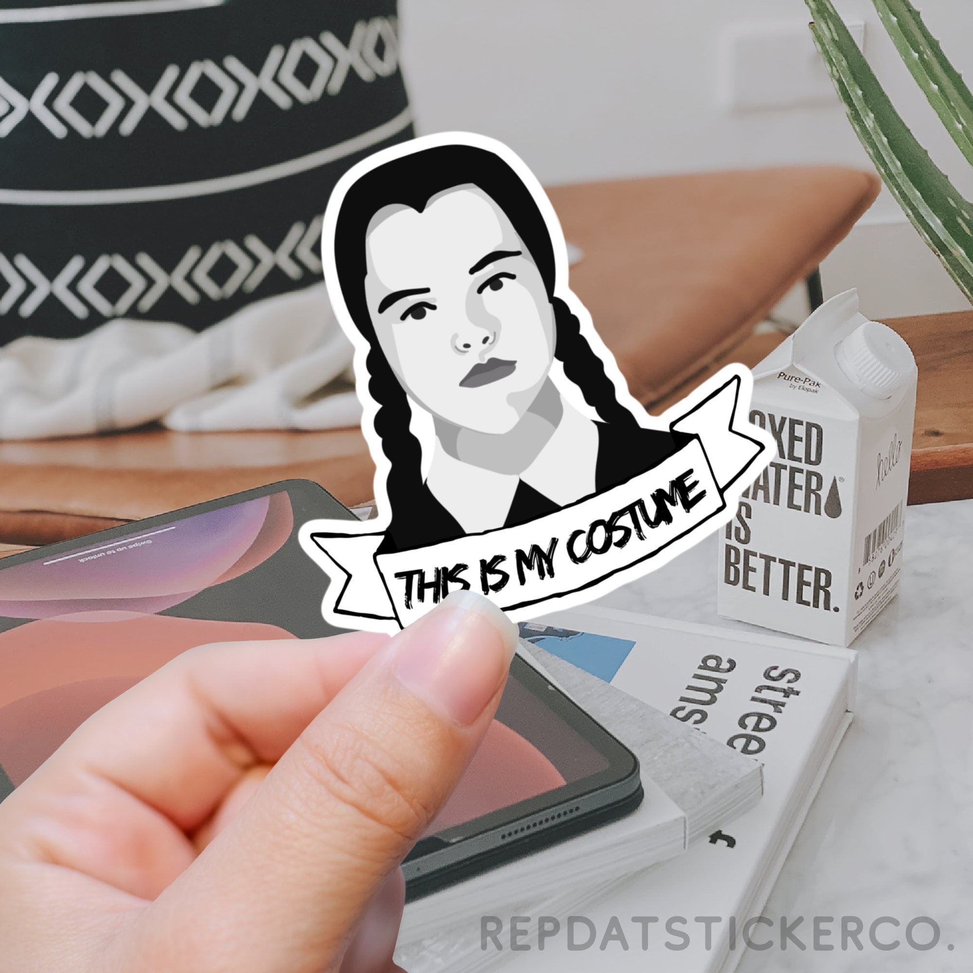 Wednesday Addams Sticker Packs Matte or Glossy Waterproof | Etsy
