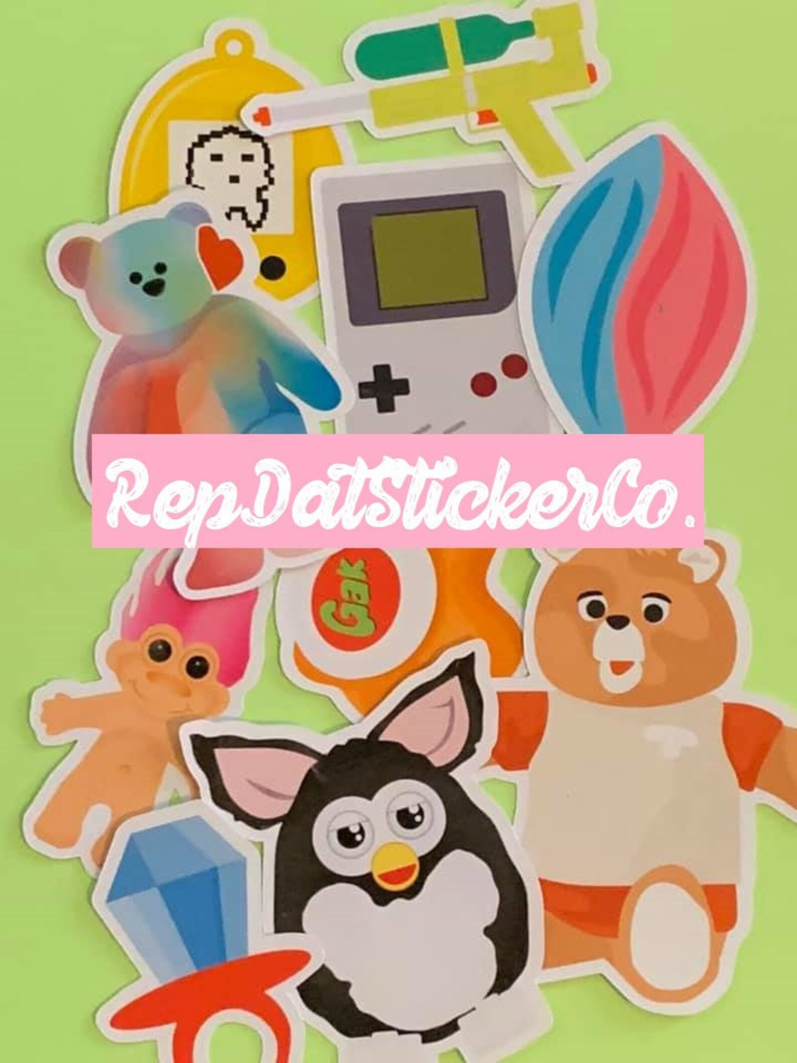 10 Pieza Pack de 1980's 90's Toy Stickers / Die Cut Etsy
