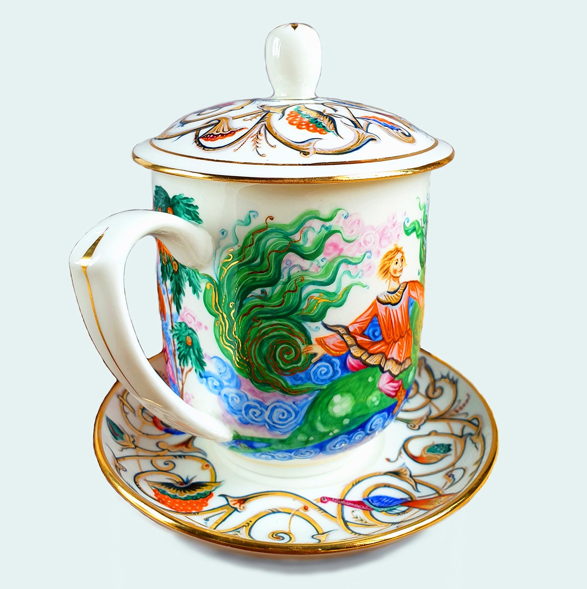 Gift Porcelain Tea/coffee Set Luxury Souvenir Art Décor Etsy UK