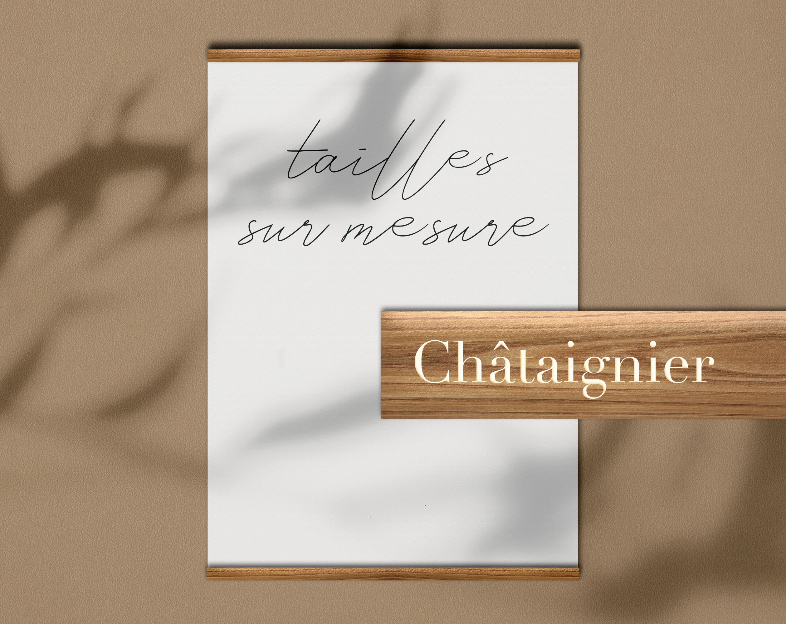 Cadre Aimanté Effet Châtaignier