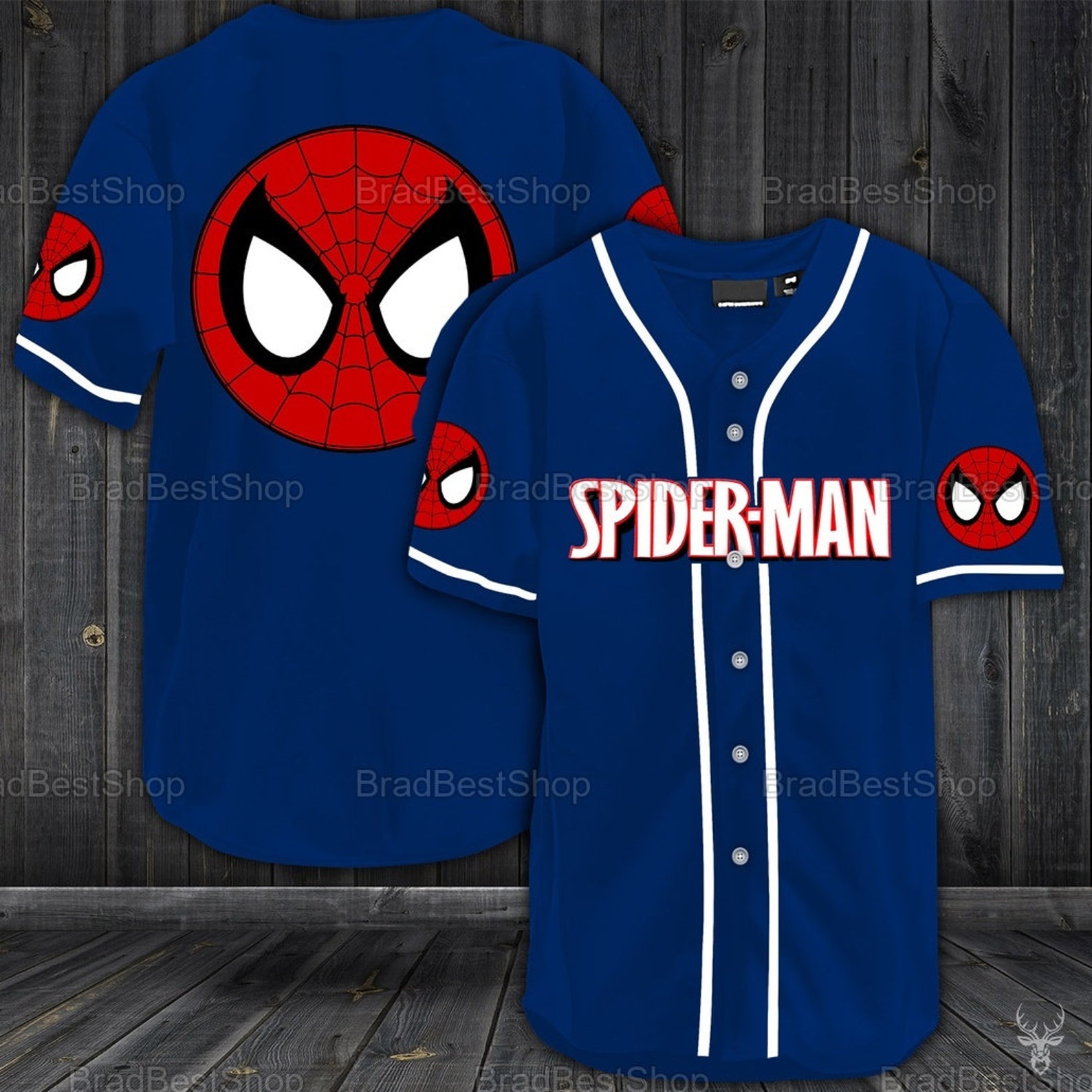 SpiderMan Baseball Jersey Movie Hero Cartoon Baseball Shirts Etsy