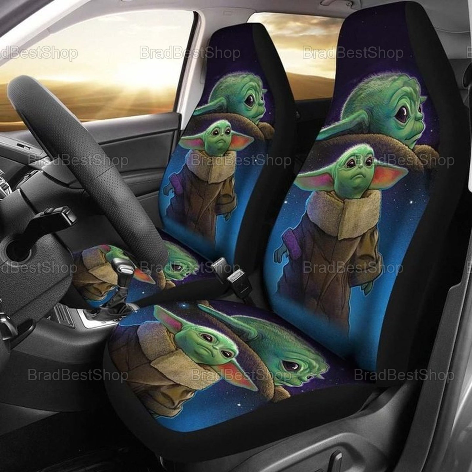 Baby Yoda Car Seat Covers Star Wars Car Accessories Etsy