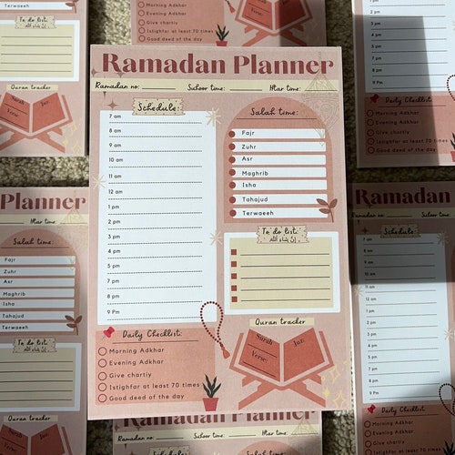 2023 Ramadan Planner A5 Ramadan Planner Ramadan Gift Etsy UK