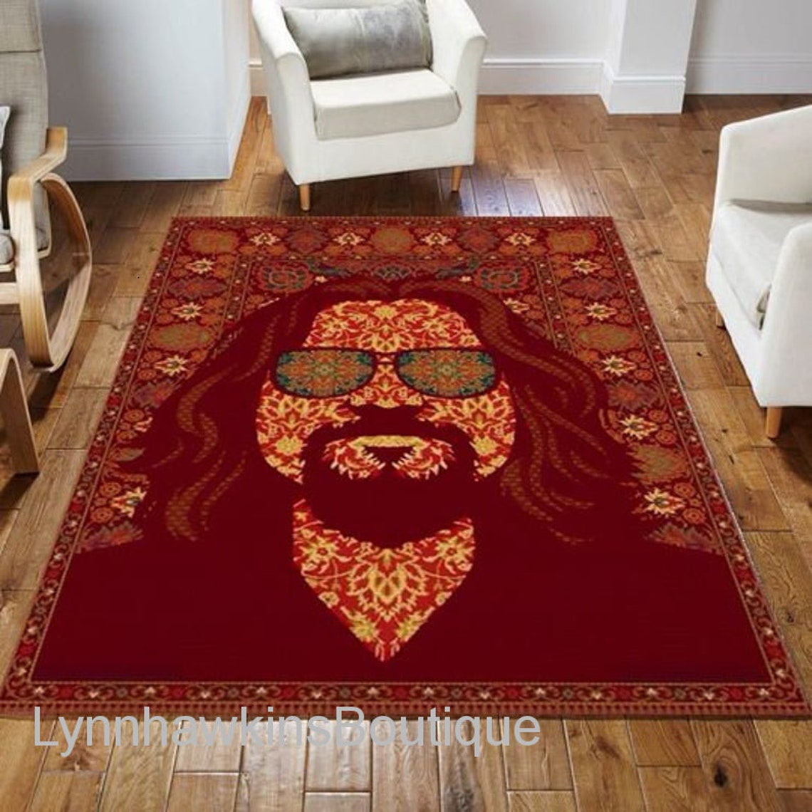 Big Lebowski Rug Movie Floor Decor The US Decor Etsy