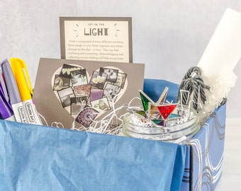 Restore Grief Gift Box - Sympathy Care Package & Coping Skills - Sending Love during Death or Loss, Bereavement, Therapy, Condolence Gift